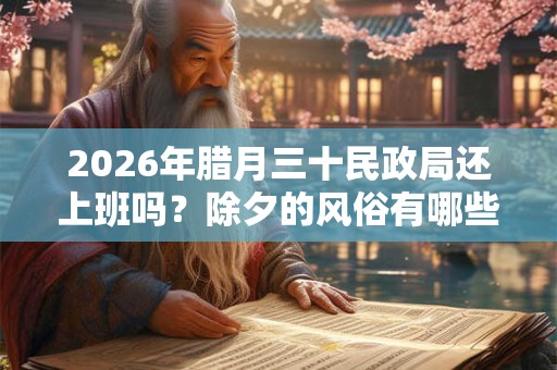2026年腊月三十民政局还上班吗?除夕的风俗有哪些? 2026年腊月三十民政局还上班吗?除夕的风俗有哪些?