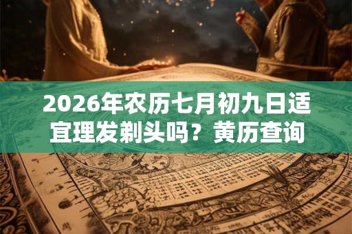 2026年农历七月初九日适宜理发剃头吗?黄历查询 2026年农历七月初九日适宜理发剃头吗?黄历查询
