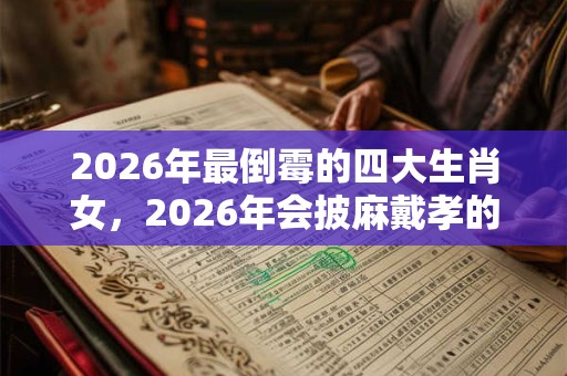 2026年最倒霉的四大生肖女，2026年会披麻戴孝的生肖