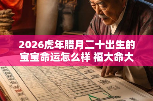 2026虎年腊月二十出生的宝宝命运怎么样 福大命大富贵多财