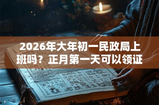 2026年大年初一民政局上班吗?正月第一天可以领证不 2026年大年初一民政局上班吗?正月第一天可以领证不