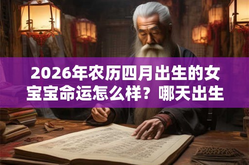 2026年农历四月出生的女宝宝命运怎么样?哪天出生最好? 2026年农历四月出生的女宝宝命运怎么样?哪天出生最好?