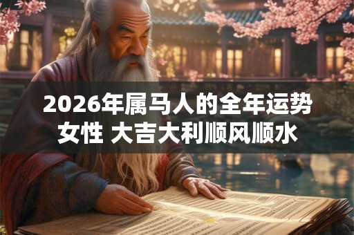 2026年属马人的全年运势女性 大吉大利顺风顺水