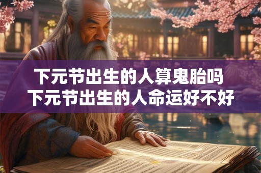 下元节出生的人算鬼胎吗 下元节出生的人命运好不好