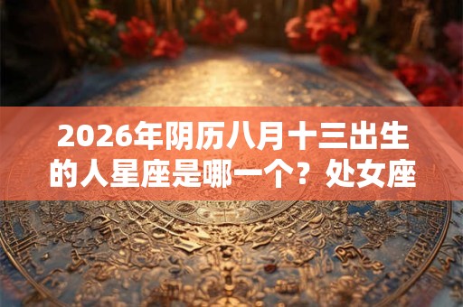 2026年阴历八月十三出生的人星座是哪一个？处女座宝宝