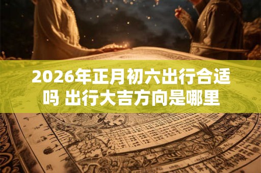 2026年正月初六出行合适吗 出行大吉方向是哪里 2026年正月初六出行合适吗 出行大吉方向是哪里