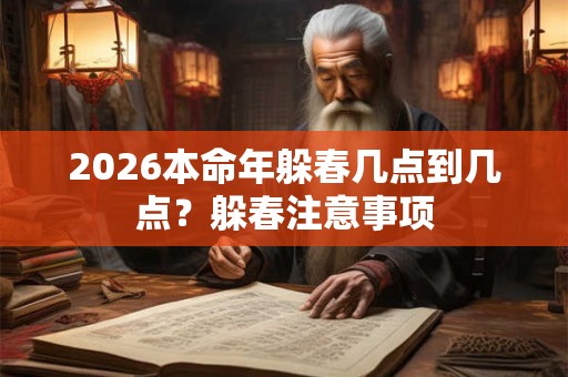 2026本命年躲春几点到几点?躲春注意事项 2026本命年躲春几点到几点?躲春注意事项