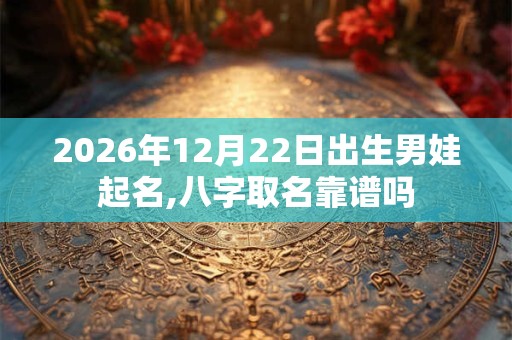 2026年12月22日出生男娃起名,八字取名靠谱吗 2026年12月22日出生男娃起名,八字取名靠谱吗