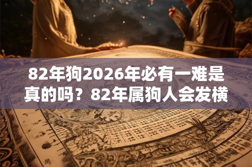 82年狗2026年必有一难是真的吗？82年属狗人会发横财吗？