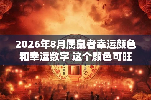 2026年8月属鼠者幸运颜色和幸运数字 这个颜色可旺财运