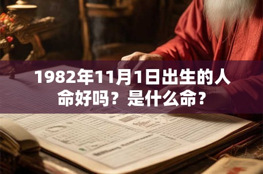 1982年11月1日出生的人命好吗？是什么命？