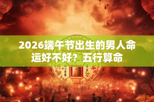 2026端午节出生的男人命运好不好?五行算命 2026端午节出生的男人命运好不好?五行算命