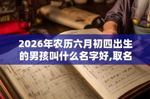 2026年农历六月初四出生的男孩叫什么名字好,取名小技巧