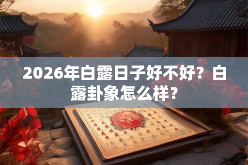 2026年白露日子好不好?白露卦象怎么样? 2026年白露日子好不好?白露卦象怎么样?