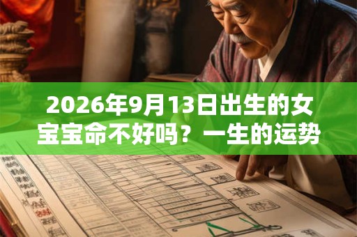 2026年9月13日出生的女宝宝命不好吗?一生的运势如何 2026年9月13日出生的女宝宝命不好吗?一生的运势如何