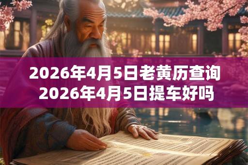 2026年4月5日老黄历查询 2026年4月5日提车好吗 2026年4月5日老黄历查询 2026年4月5日提车好吗