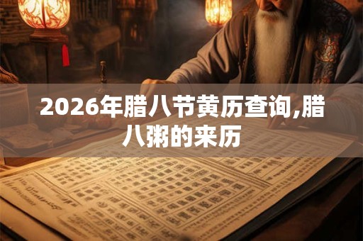 2026年腊八节黄历查询,腊八粥的来历 2026年腊八节黄历查询,腊八粥的来历