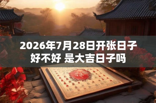 2026年7月28日开张日子好不好 是大吉日子吗