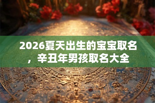 2026夏天出生的宝宝取名，辛丑年男孩取名大全