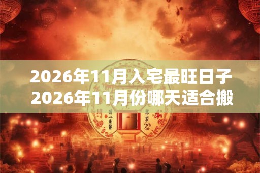 2026年11月入宅最旺日子 2026年11月份哪天适合搬家乔迁