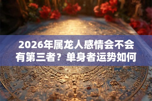 2026年属龙人感情会不会有第三者？单身者运势如何