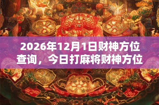 2026年12月1日财神方位查询,今日打麻将财神方位一览表 2026年12月1日财神方位查询,今日打麻将财神方位一览表