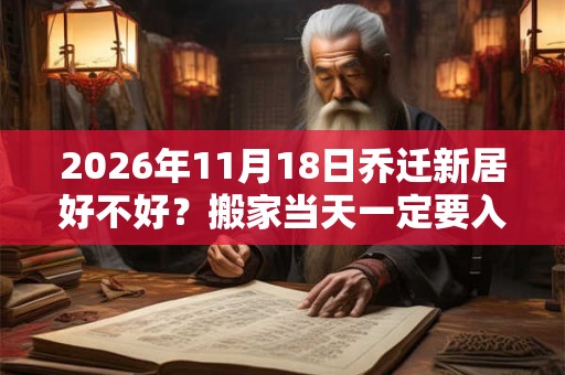 2026年11月18日乔迁新居好不好?搬家当天一定要入住吗? 2026年11月18日乔迁新居好不好?搬家当天一定要入住吗?