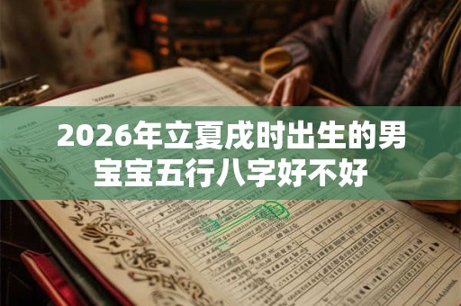 2026年立夏戌时出生的男宝宝五行八字好不好 2026年立夏戌时出生的男宝宝五行八字好不好