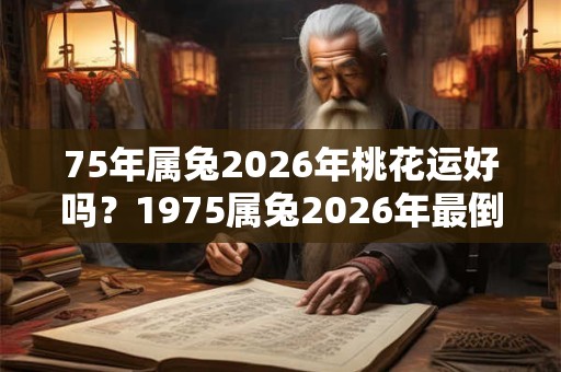 75年属兔2026年桃花运好吗？1975属兔2026年最倒霉的月份