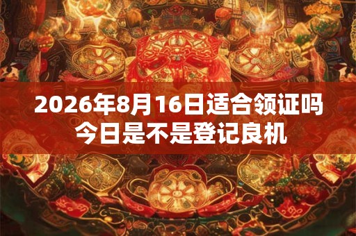 2026年8月16日适合领证吗 今日是不是登记良机 2026年8月16日适合领证吗 今日是不是登记良机