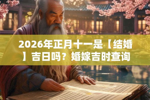 2026年正月十一是【结婚】吉日吗？婚嫁吉时查询