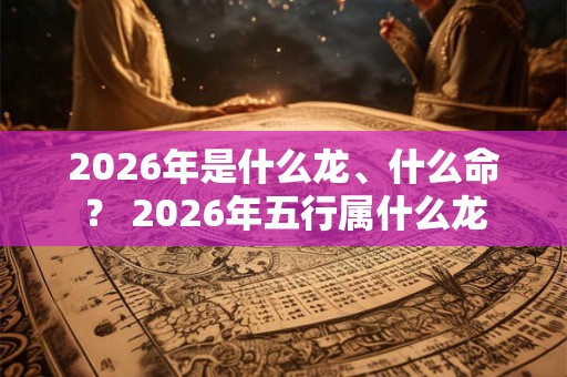 2026年是什么龙、什么命? 2026年五行属什么龙 2026年是什么龙、什么命? 2026年五行属什么龙
