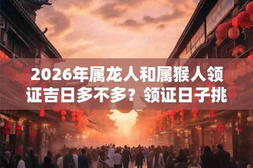 2026年属龙人和属猴人领证吉日多不多?领证日子挑选 2026年属龙人和属猴人领证吉日多不多?领证日子挑选