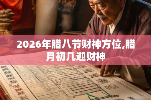 2026年腊八节财神方位,腊月初几迎财神