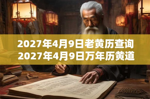 2027年4月9日老黄历查询 2027年4月9日万年历黄道吉日 2027年4月9日老黄历查询 2027年4月9日万年历黄道吉日