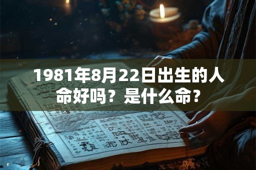 1981年8月22日出生的人命好吗？是什么命？