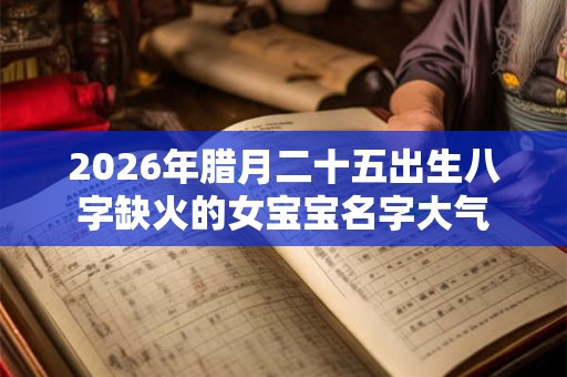 2026年腊月二十五出生八字缺火的女宝宝名字大气