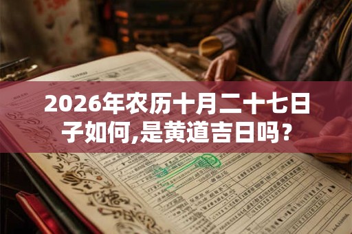 2026年农历十月二十七日子如何,是黄道吉日吗? 2026年农历十月二十七日子如何,是黄道吉日吗?