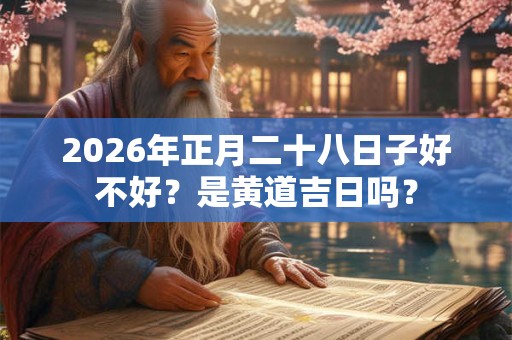 2026年正月二十八日子好不好?是黄道吉日吗? 2026年正月二十八日子好不好?是黄道吉日吗?