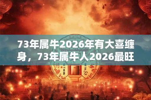 73年属牛2026年有大喜缠身，73年属牛人2026最旺的颜色