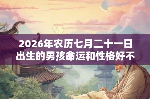2026年农历七月二十一日出生的男孩命运和性格好不好 2026年农历七月二十一日出生的男孩命运和性格好不好