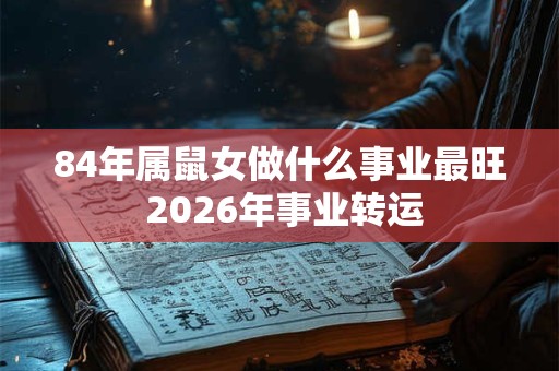 84年属鼠女做什么事业最旺 2026年事业转运 84年属鼠女做什么事业最旺 2026年事业转运