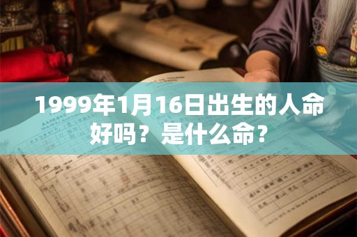 1999年1月16日出生的人命好吗？是什么命？