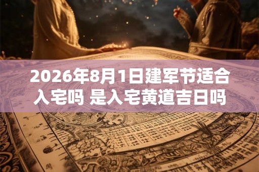 2026年8月1日建军节适合入宅吗 是入宅黄道吉日吗