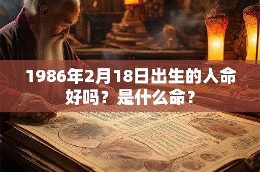 1986年2月18日出生的人命好吗？是什么命？