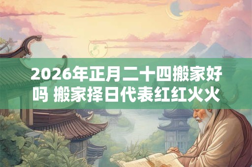 2026年正月二十四搬家好吗 搬家择日代表红红火火 2026年正月二十四搬家好吗 搬家择日代表红红火火