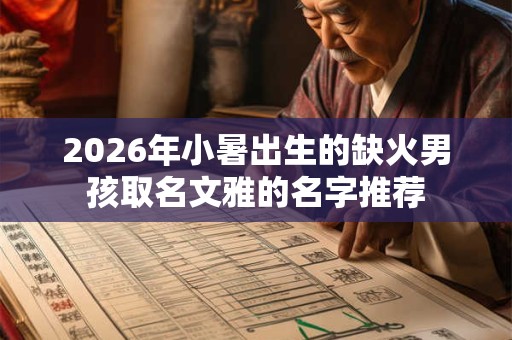 2026年小暑出生的缺火男孩取名文雅的名字推荐 2026年小暑出生的缺火男孩取名文雅的名字推荐