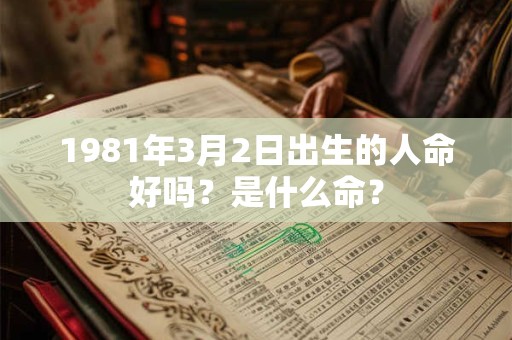 1981年3月2日出生的人命好吗？是什么命？