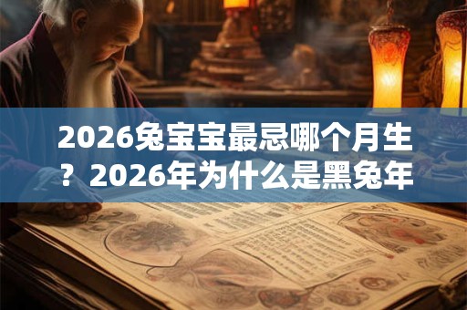 2026兔宝宝最忌哪个月生？2026年为什么是黑兔年？