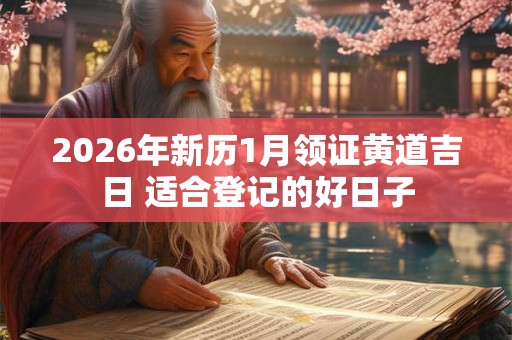 2026年新历1月领证黄道吉日 适合登记的好日子 2026年新历1月领证黄道吉日 适合登记的好日子
